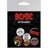 AC/DC Pin Badge Buttons (Pack of 6) uygun fiyatlı satın alın - fiyat ...