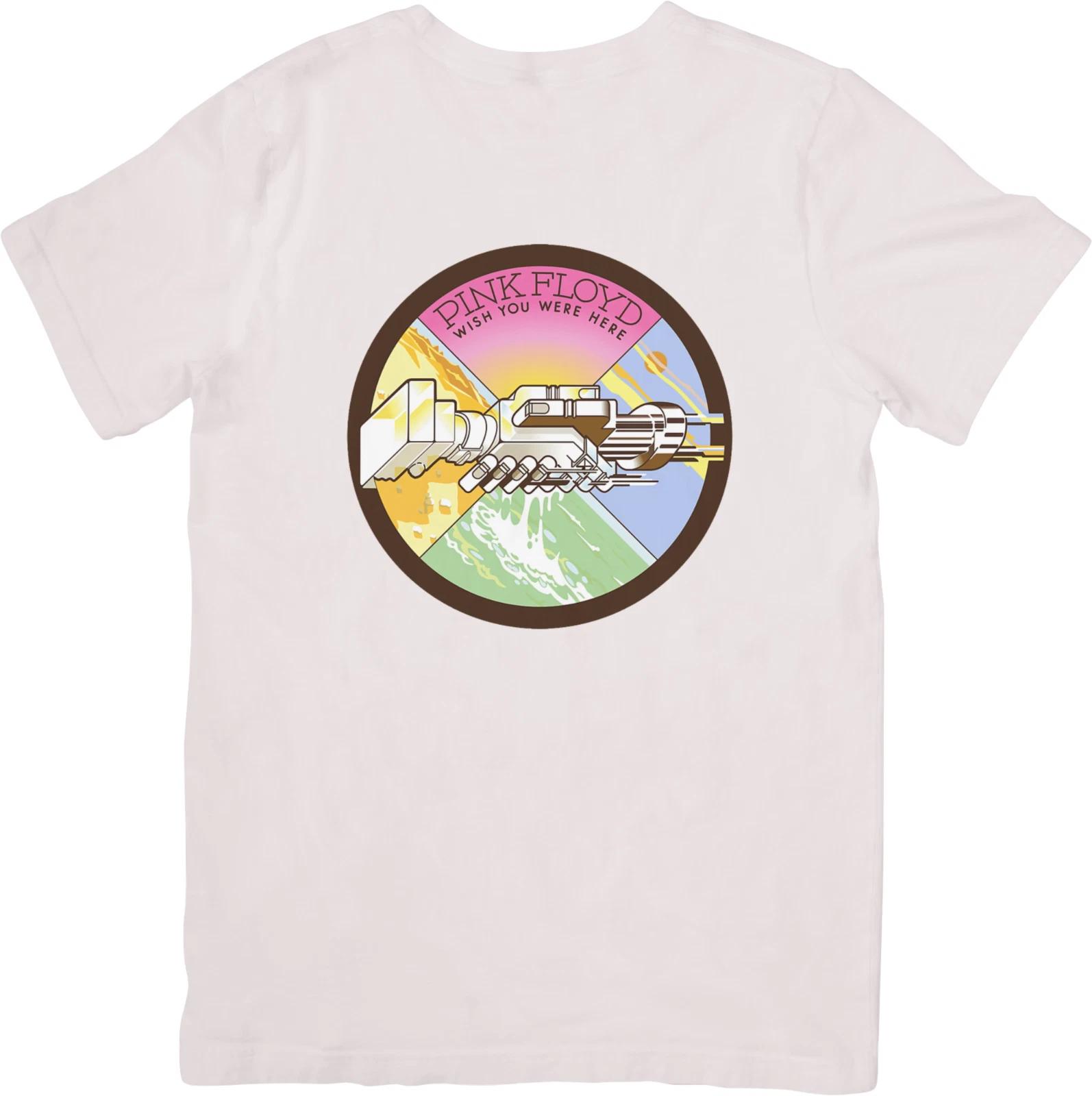 

Музыка Pink Floyd Подходит для мужчин и женщин Качественная хлопковая футболка Белая. M