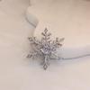 Elegant Rotating Snowflake Brooch: High-End Unisex Pin for Fashionable Sweater Decoration