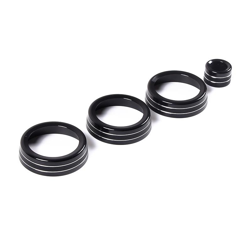 

For 2014-2017 Range Rover Sport Aluminum Alloy Black Car Air Conditioner Volume Knob Cover Sticker Car Interior Accessories