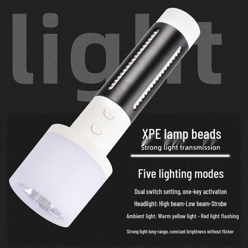 High-Power LED Rechargeable Flashlight