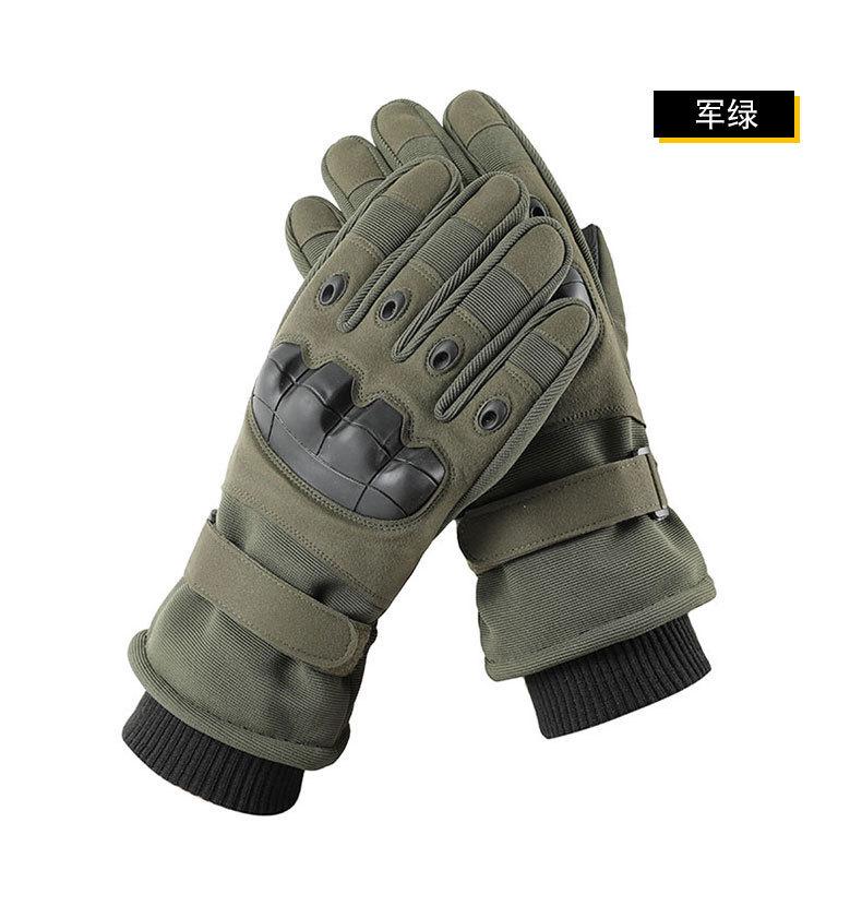 Taktiska Varma Handskar Vinter Utomhus Ridning Motorcykel Lokomotivridning Herr Fleece Skyddande Kalla Handskar