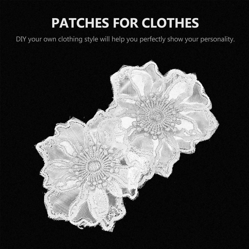 10 Stück Spitze Blumen Stickerei Aufnäher Bunte Nähanhänger DIY Kleidung Aufnäher Aufkleber Kreative Kleidung Abdeckung Löcher Flecken