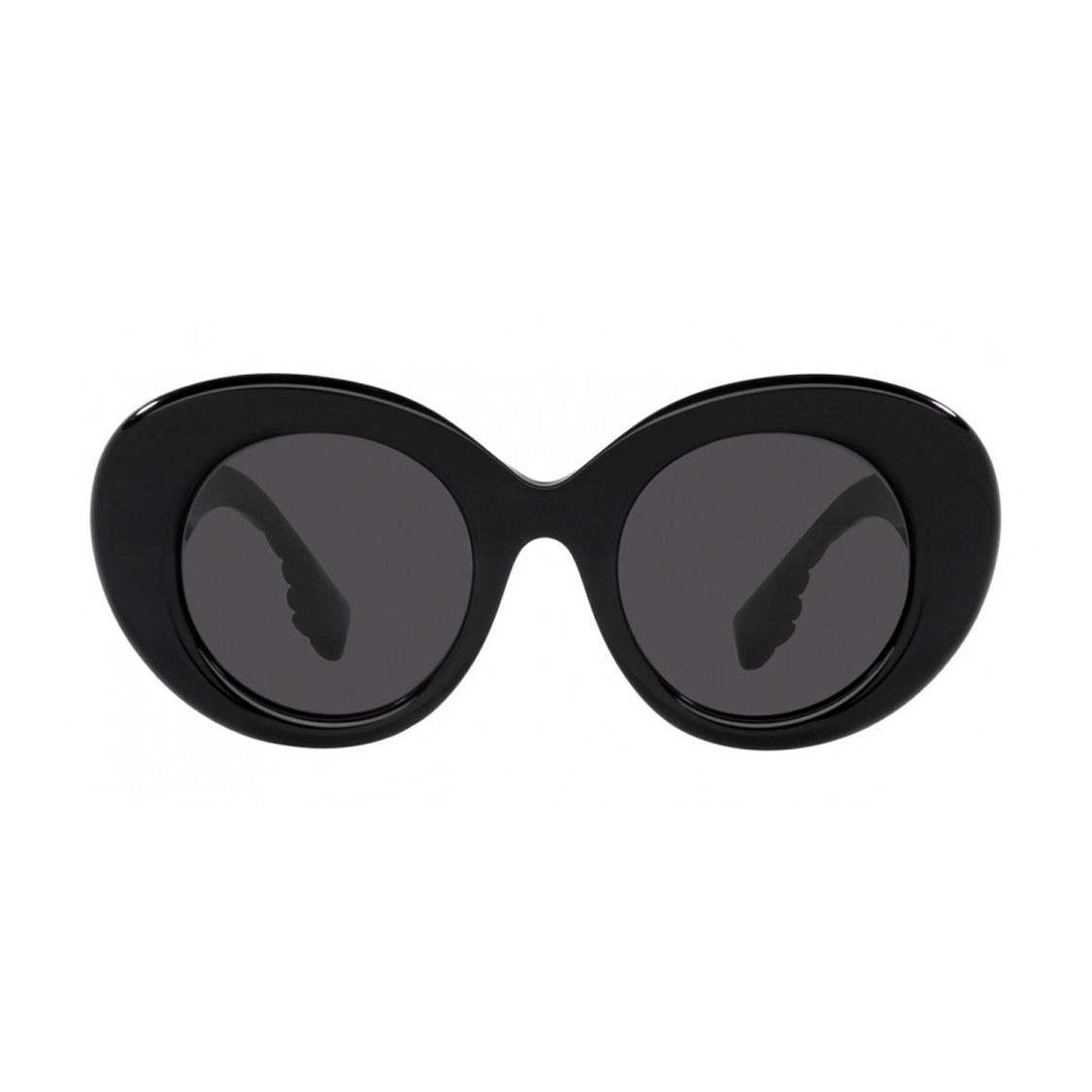 

Burberry Side Logo Plastic Irregular Shape Sunglasses Women sunglasses Black BE4370U30018749 Eyeglass Case+Box (White/Brown Edition Random)