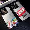 V-Video C-Cassette T-Tape  Phone Case For iPhone17,16,15,14,13,12,11 Plus,Pro Max Black Candy Silver Phone Case