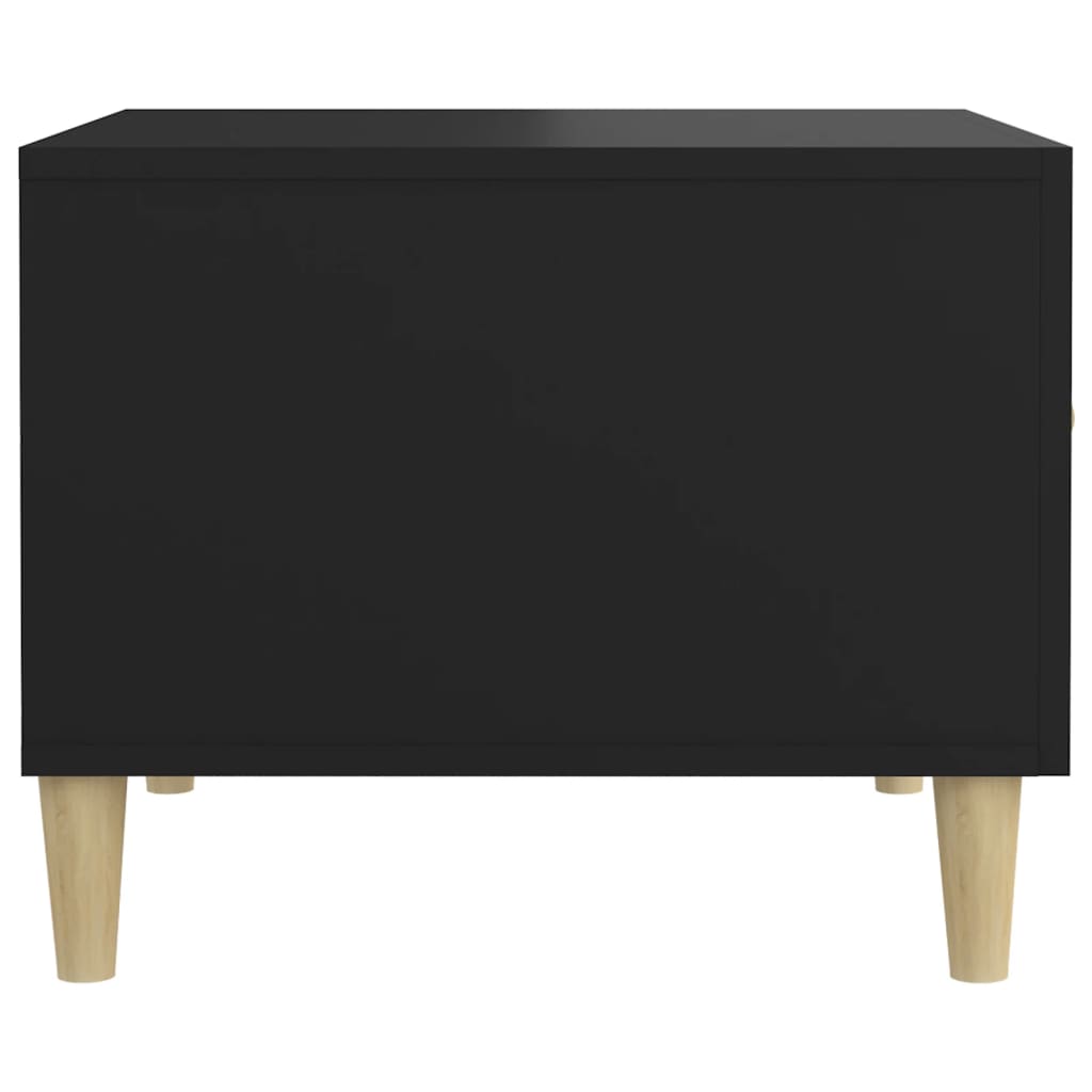 Coffee Table Black 50 X 50 X 40 Cm Particleboard