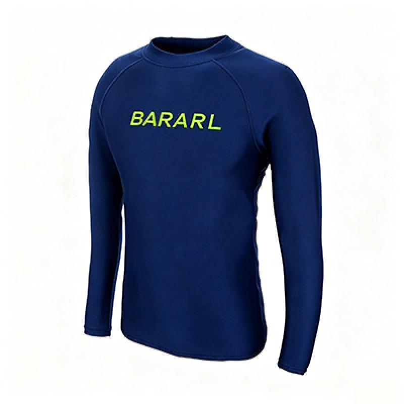 Mens Long Sleeve UPF 50 Rash Guard Swimwear Surfing Diving Swimming Quick Dry Stretch Fit