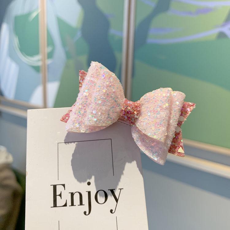 Korean Style Children's Sparkly Bow Hair Clips - Princess Hair Accessories