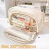 Large Capacity Pencil Bag Aesthetic School Case Korean Stationery Holder Bag Children Pen Case Boys Girl Students School Supplies