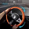2026 Hot For Renault Hub Caps Nappa Leather Car Steering Wheel Cover for Renault Megane 3 2 4 Clio4 5 Captur Trafic Scenic2 Aust