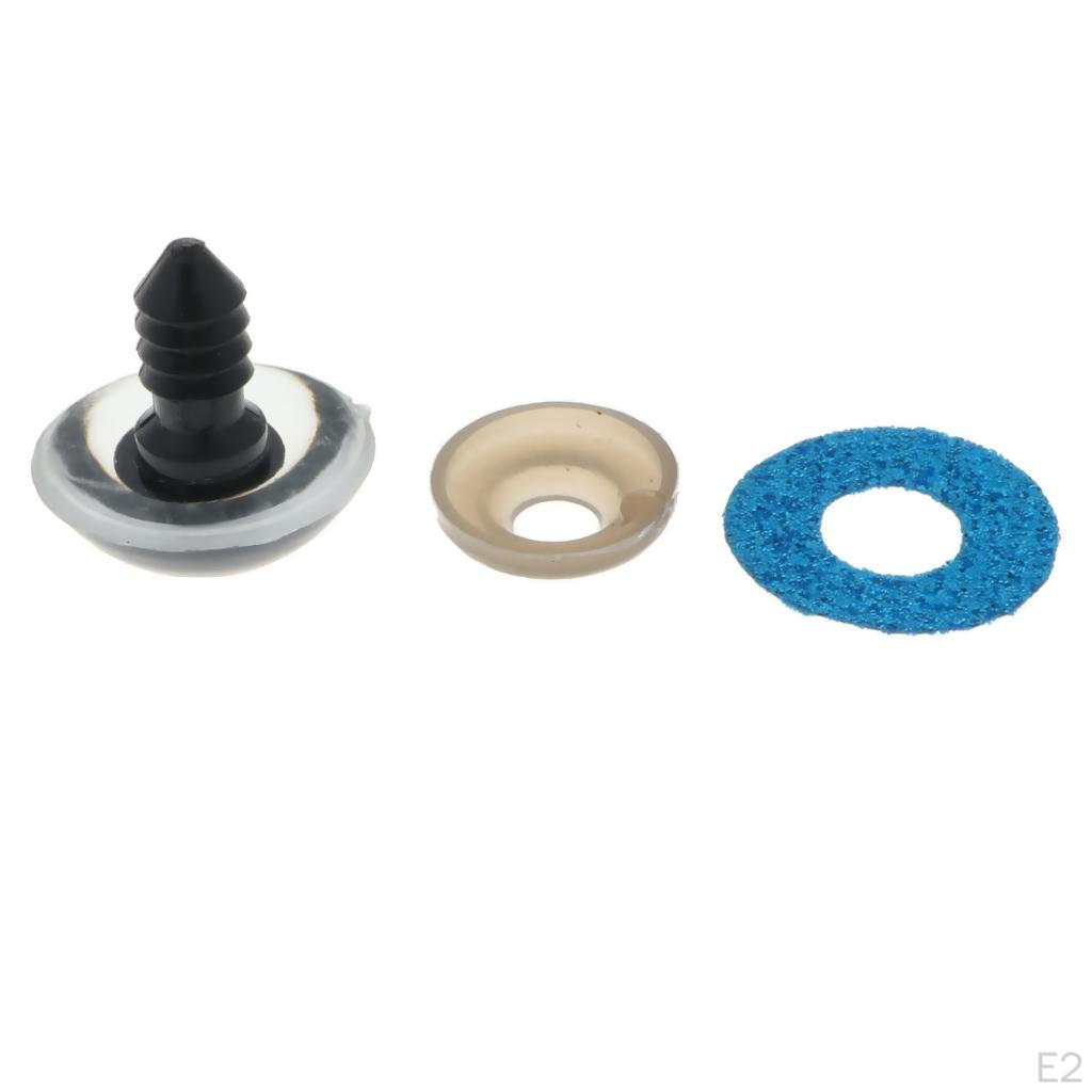 10x Glitter Safety Teddy , 24mm