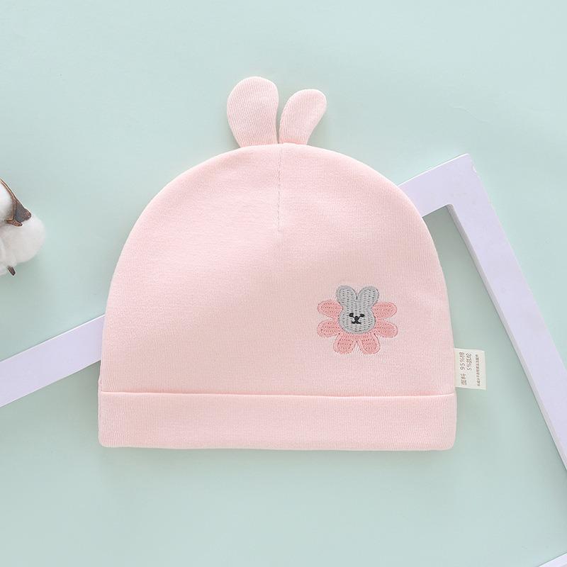 Pure Cotton Double Layer Newborn Hat for 0-3 Months, Suitable for Autumn/Winter