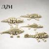Creative 3d Printed Bone Crafts 5Pcs 3D Articulated Skeleton Dragon Ornament, Movable Joints Figurine, Simulation Fossils Craft Collectibles Flexible