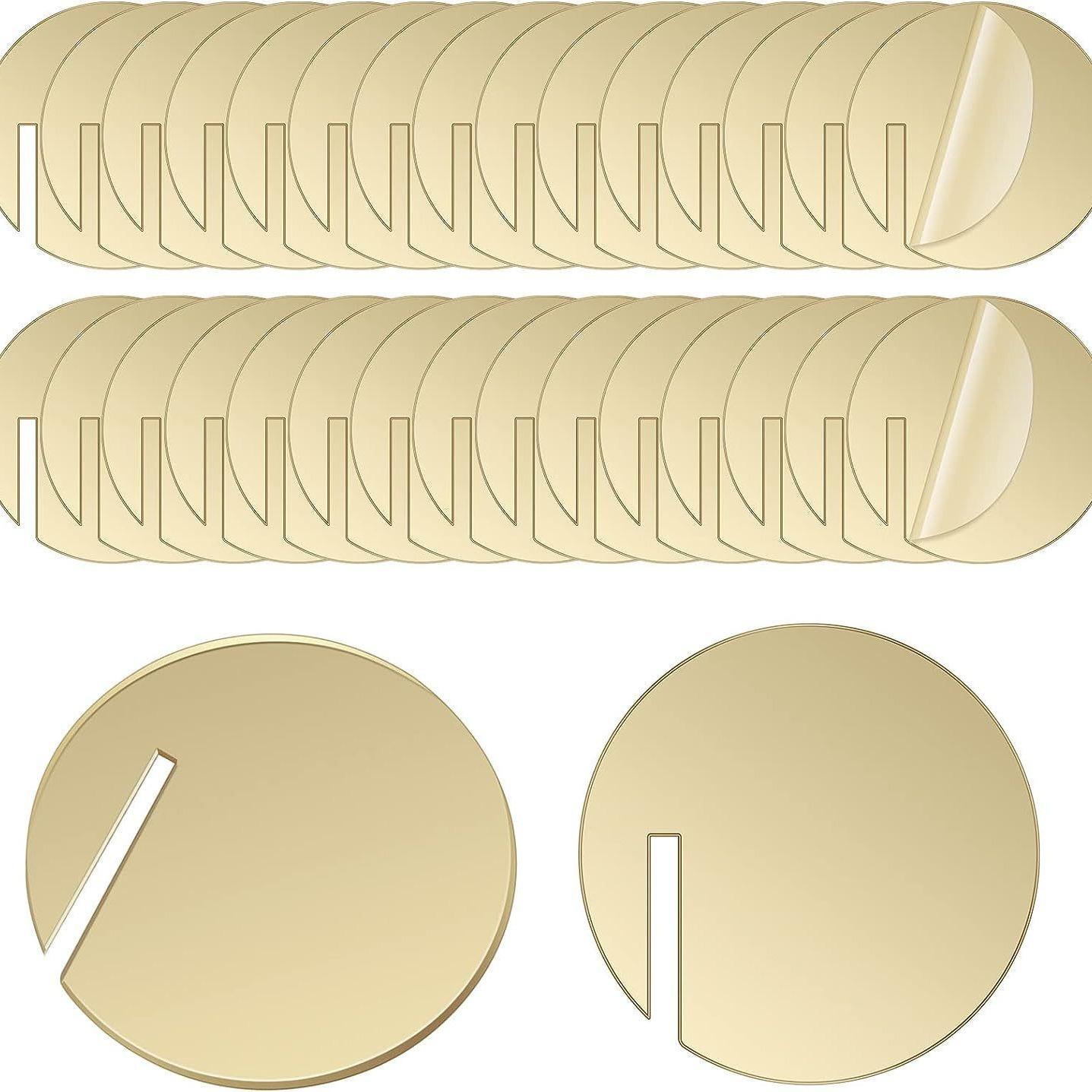 

30pcs Beverage labels Acrylic Rotundity DIY Wedding Birthday party Wine glass Cocktail glass Edge card insertion Party Dressing 4x4x0.1