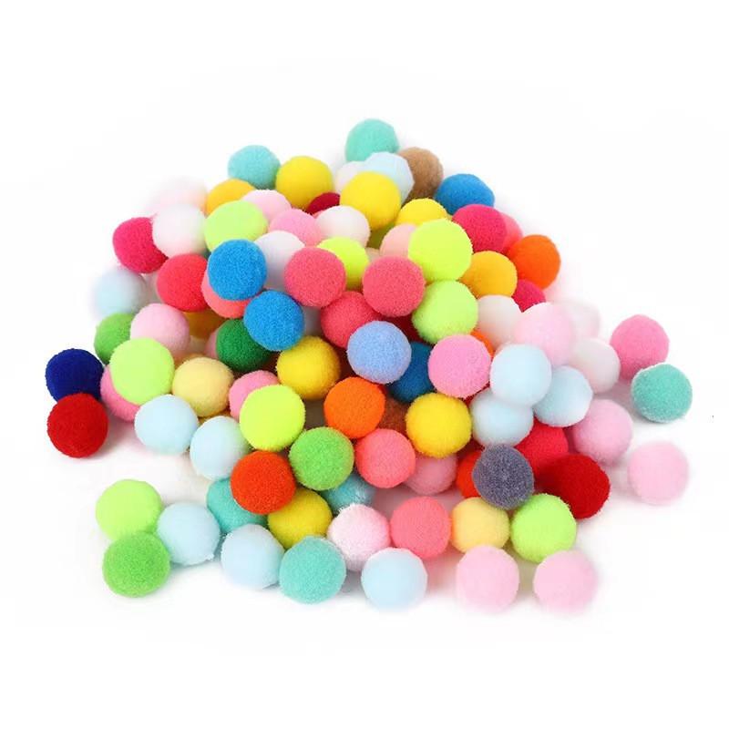 Silent 4cm Pom-Pom Cat Toy Ball – Eco-Friendly and Quiet