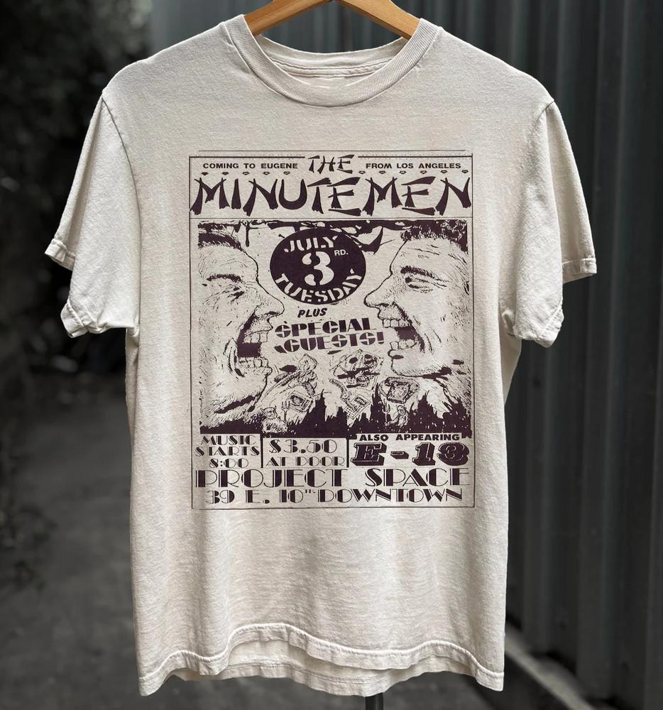 The Minutemen Band Collection Tour Tshirt Full Size Unisex T-Shirt XL