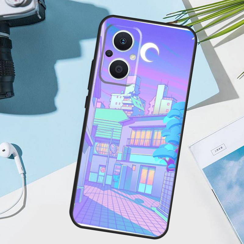 Pastel Japan Kyoto City Cover For OPPO Reno 11 Pro 10 12 13 14 14F 13F 12F 11F 7 8 Lite OPPO Find X6 X5 X8 X9 Pro Case