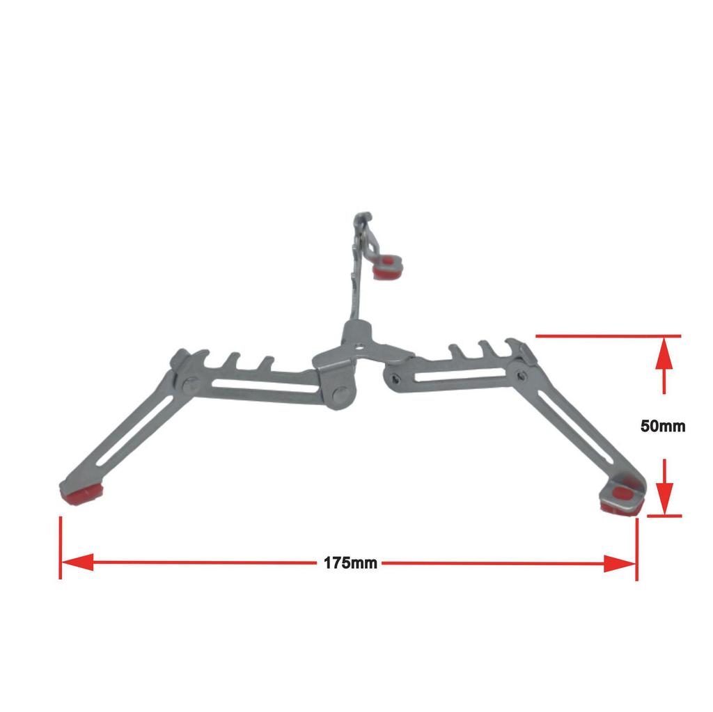 Stainless Steel Folding Gas Can Stand - Outdoor Stabilizer & Camping Accessory
