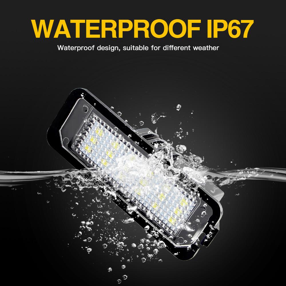 2pcs LED CANbus license plate light is highlighted Number License Plate is suitable for Seat Altea Exeo Ibiza MK2/ MK3/MK4/MK5 msg522