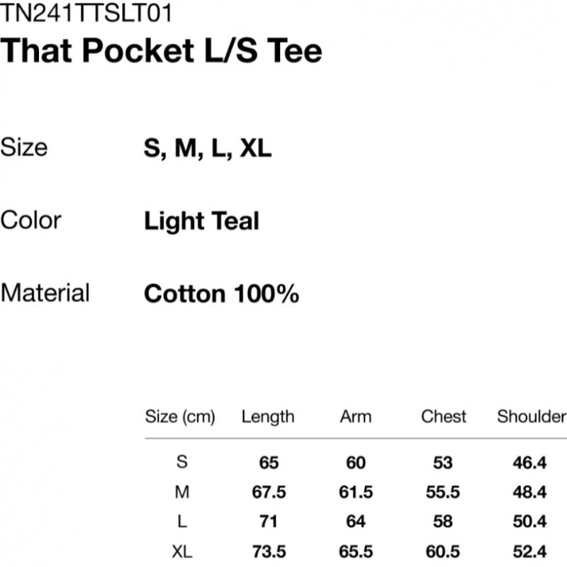 ThiSiSneverThat That Pocket L S Tee Light teaL