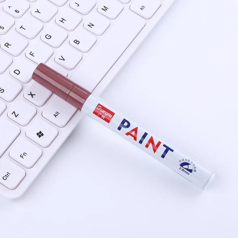 1/3/5 PCS White Paint Markers Pens Oily Waterproof Plastic Large Capacity White Marker School Supplies Stationery 0.7/1.0/2.5mm