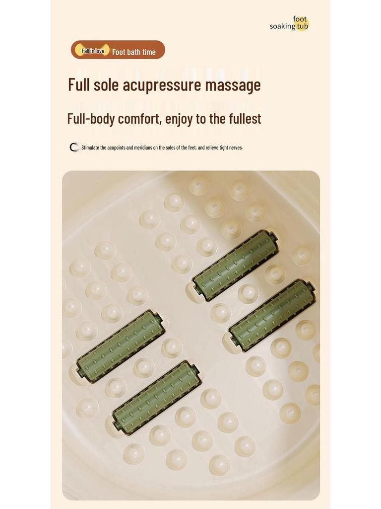 Thickened Heat-Preserving Foot Bath Basin for Home and Dorm Use