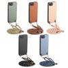 Crossbody Long Lanyard Carbon Fibre Phone Case For iPhone 16 Pro Max 15 Plus 14 13 12 11 16E Slim Fit SE 2025 Shockproof Cover