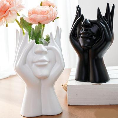 1Pcs Desktop Multifunctional Storage Pen Holder Creative Human Body Art Styling Office Supplies Makeup Brush Holder Decor