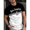 Sommer Herren Freizeit Mode Kreativ Lässig Täglich T-Shirt Locker Lässig T-Shirt 3D Digital Farbe Gedrucktes T-Shirt