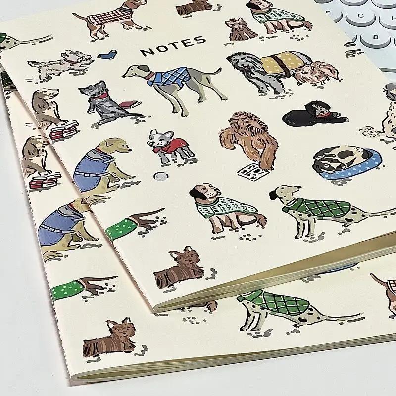 5pcs Puppy Notebook Set - Cute Animal Spiral Notebooks with Horizontal Ruled Pages - Creative Journal for School, Office & Daily