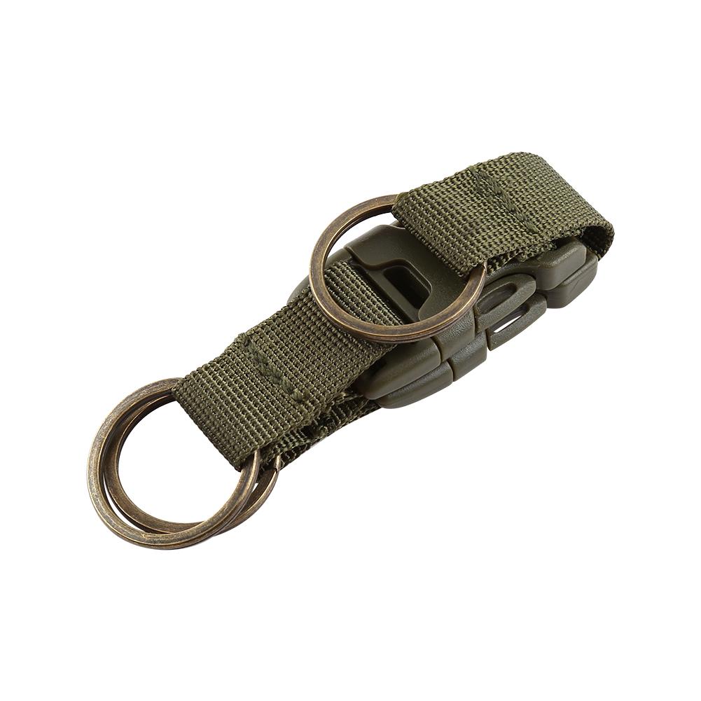 High Strength Nylon Carabiner Key Hook Belt Buckle Hanging Keychains (army green)