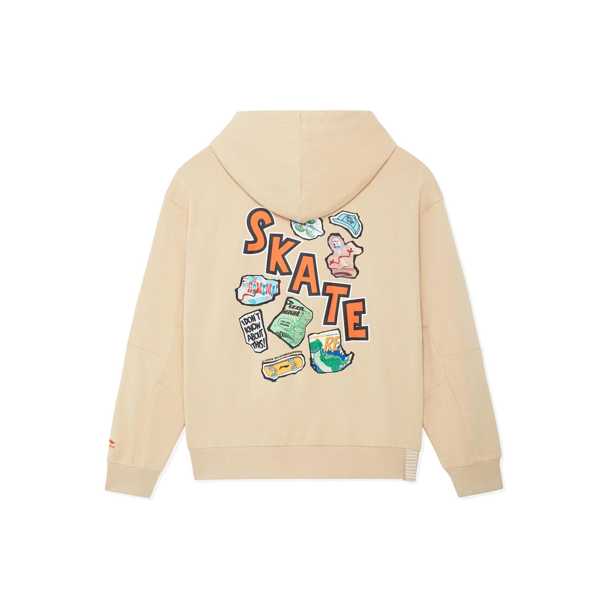 Li Ning X Disney Li Ning Disney Toy Story Sweatshirts Unisex Beige Hooded Moderate AWDS579-4 L