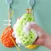 1pc Japanese Honeycomb Bath Sponge - Ultra Soft Bathing Sponge with Honeycomb Cells, Non-Slip Grip, Gentle Exfoliating Body