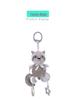 Baby Plush Animal Teether with Music, Jingling Sound, and Mirrored Crib Pendant
