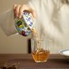 140ml Chinese Ceramic Gaiwan Pot Bearing Handmade Lucky Fish Tea Tureen Porcelain Teacup Household Tea Bowl Personal Teaware
