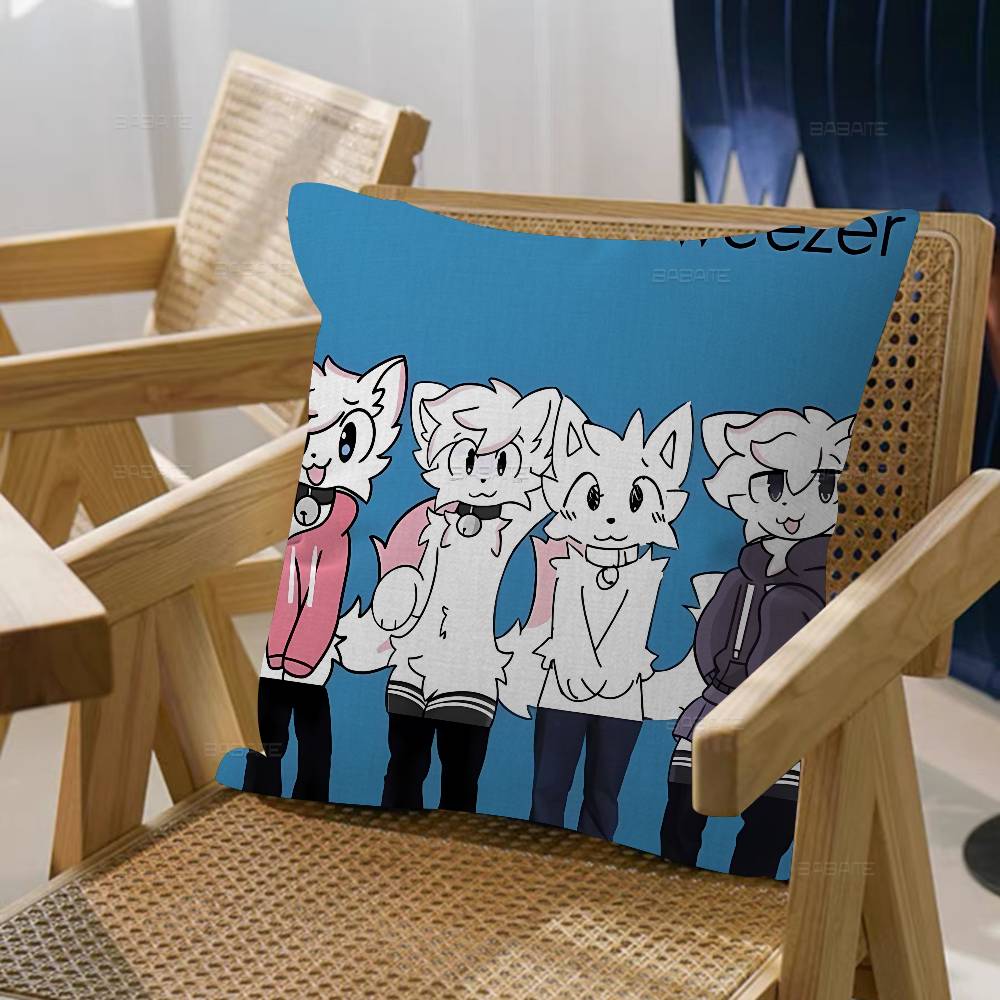 Funny Cartoon Boykisser Cushion Cover Inches Farmhouse Decor Home Throw Pillow Covers for Couch Decorations