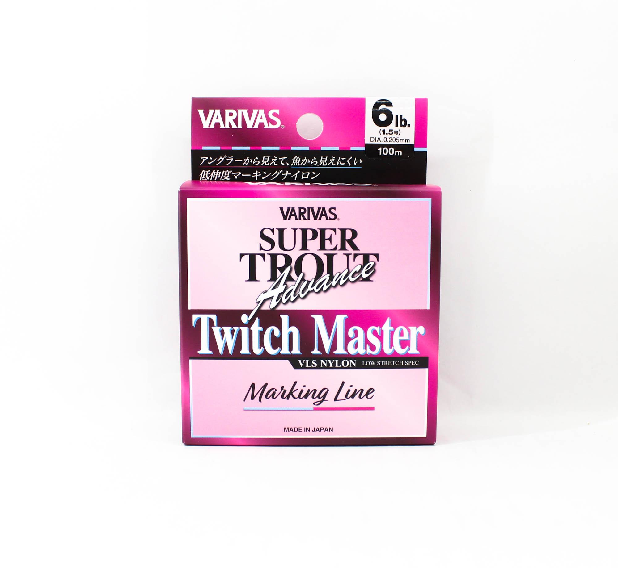 

Varivas Nylon Super Trout Advance Twitch Master Line 100m 6lb Pink (0204) розовый