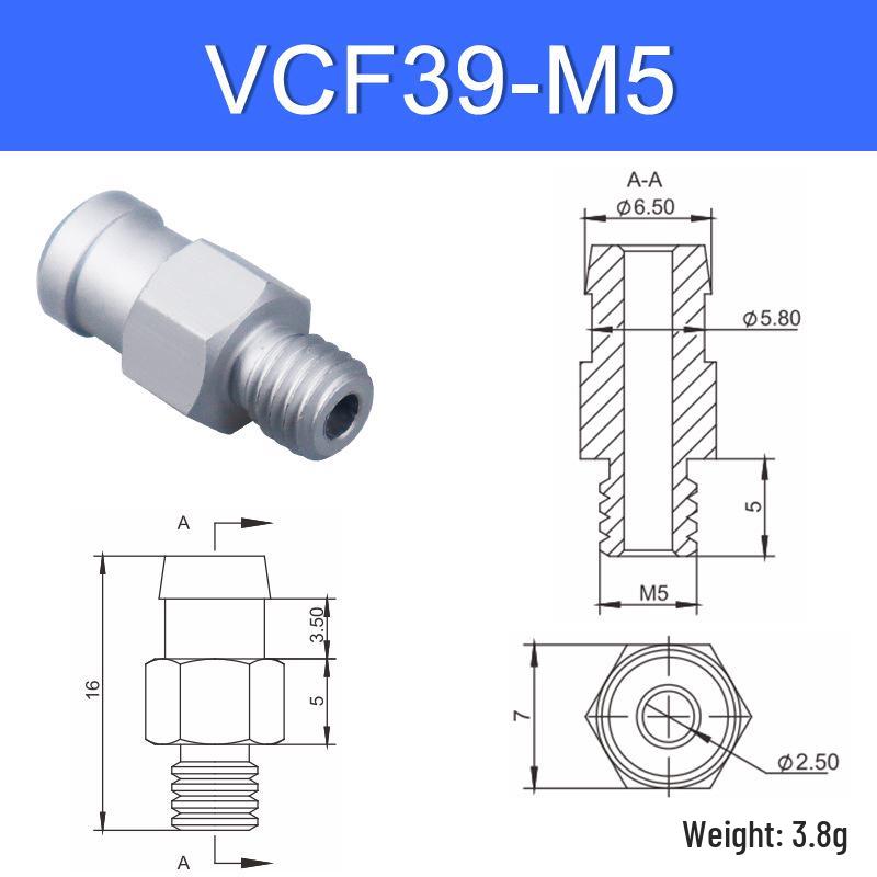 Vacuum Suction Cup Connector VM-G1 Threaded Barb Pneumatic Nozzle Adapter