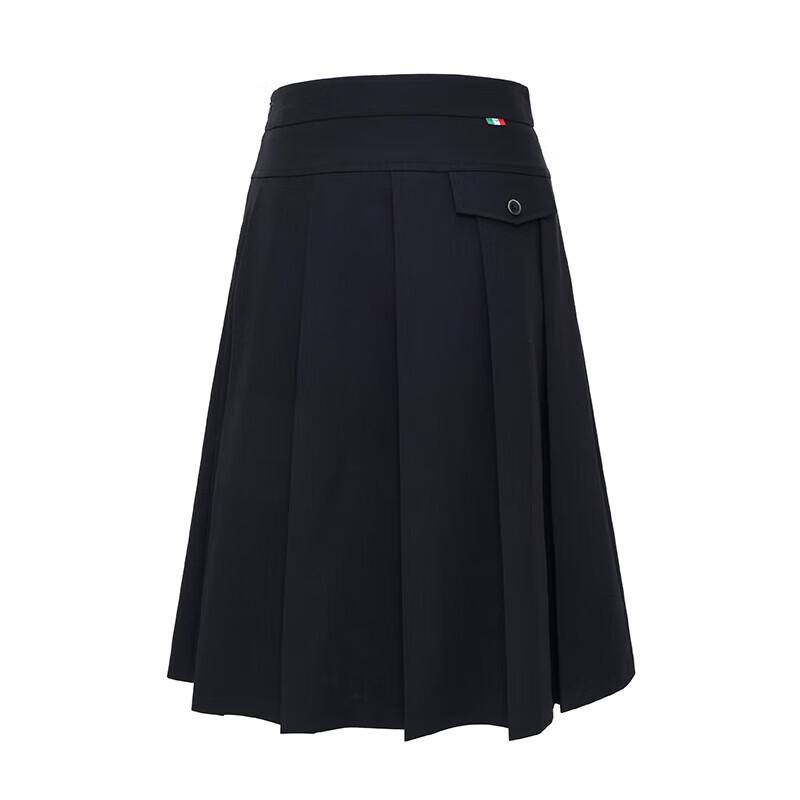 Navigare Women's A-Line High-Waist Pleated Midi Skirt