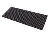 Fujidrive Universal Floor Mats for Minivans and Second and Third Rug Mats Wagons, Rows, Stain-Resistant (Black/Gray Check, Medium)