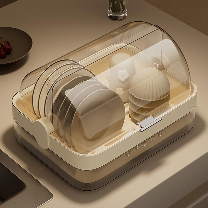 Kitchen Cupboards With Bowls And Chopsticks Storage Boxes Household Drain Bowl Rack With Lid For Dishes And Dish Racks