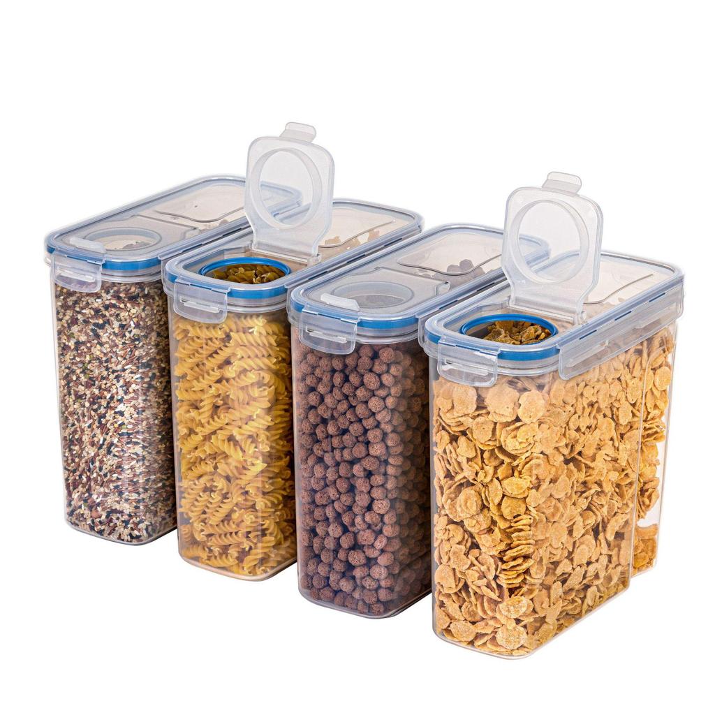 Cross-Border Transparent PP Plastic Storage Jar for Grains and Cereals - Sealed Kitchen Container