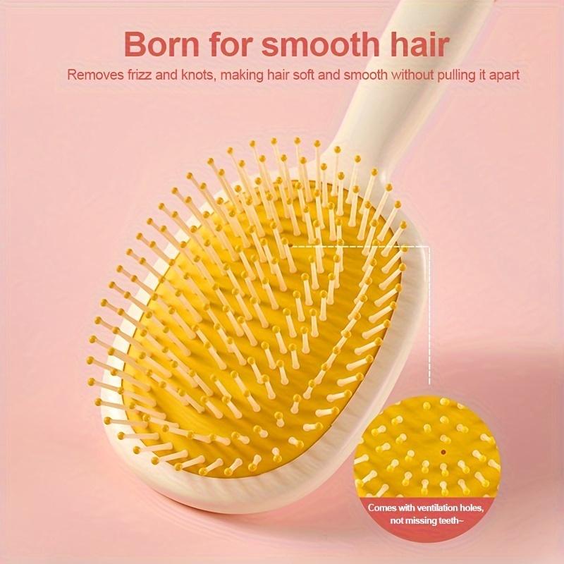 Cute Cartoon Hairbrush With Air Cushion Scalp Massage Comb Hairdressing Comfort Scalp Massage Comb Anti-static And Full Shape For Home Use