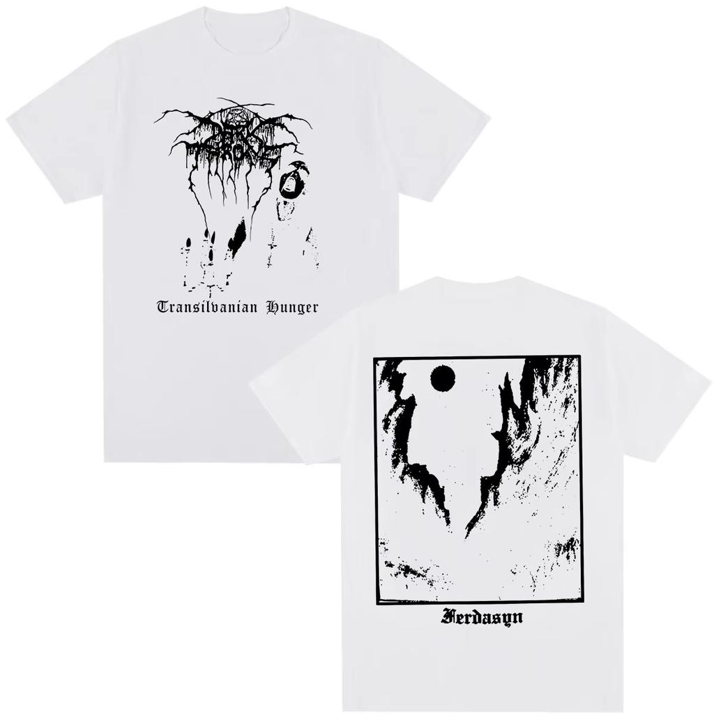 Black Metal Band Darkthrone Transilvanian Hunger Unisex Gothic Dark Style Short Sleeve Women And Men T-shirt