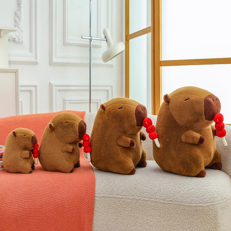Plush Hawthorn Capybara Doll Sugar Cartoon Animal Decoration Gift Pillow Friend