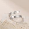 Cazador Customized Name Date Stainless Steel Rings for Women Men Personalized Geometric Dating Rings Wedding Jewelry 2026 Trendy