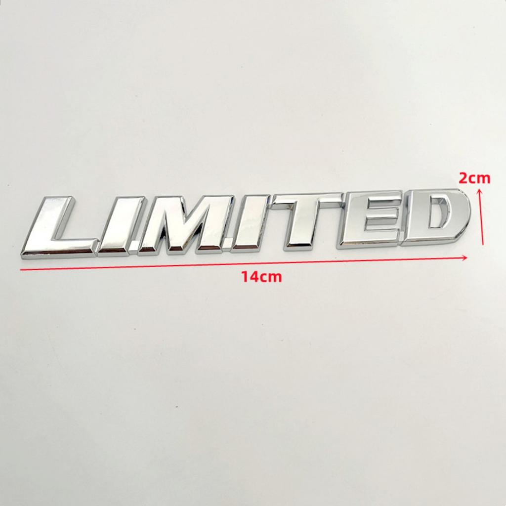 3D Limited Logo Embleem Decal Auto Spatbord Zijkant Achterklep Badge Sticker