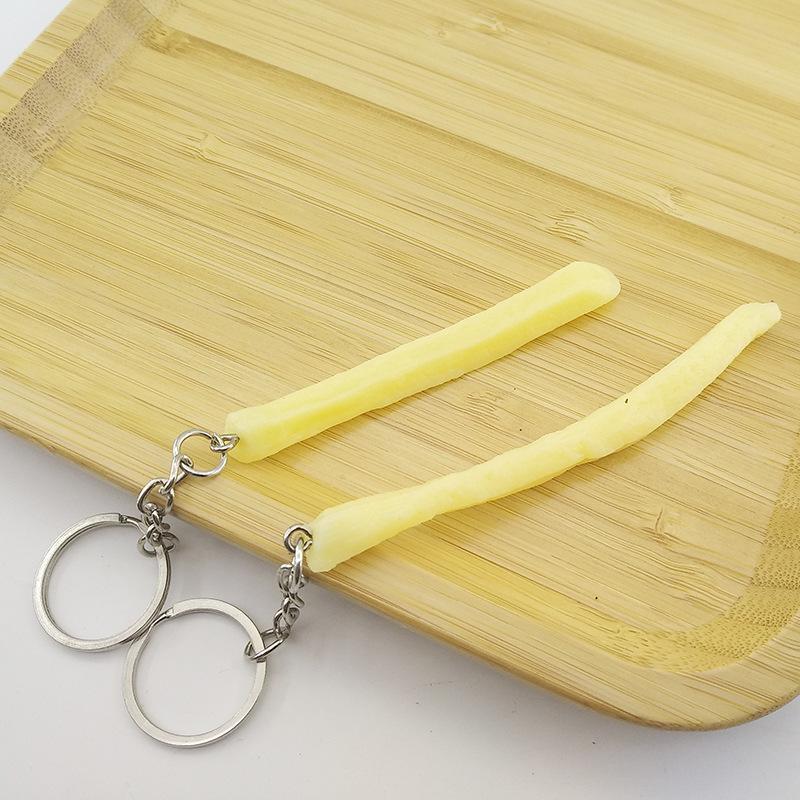 Simulated Fried Chicken Leg & Wing Keychain - Chicken Nugget & Popcorn Food Toy Pendant