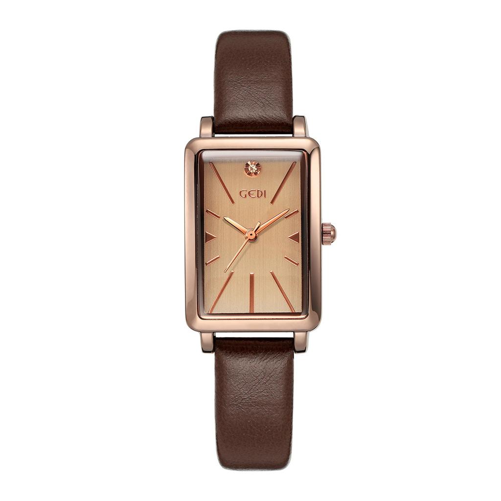 Retro Style Small Square Plate Women'S Watch Light And Small High-End Belt Watch Women'S Quartz Watch
