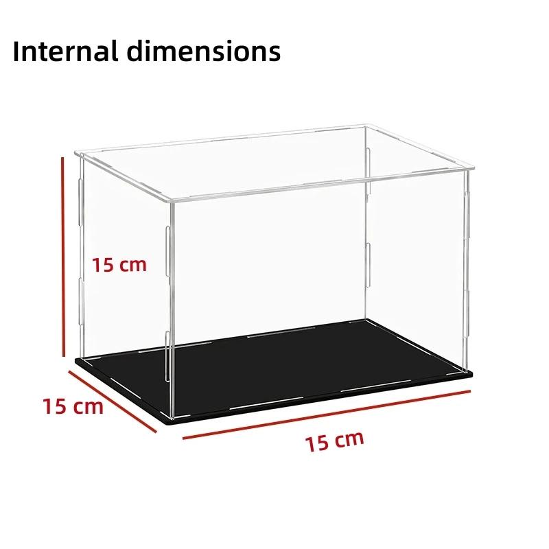 Акриловая витрина-кейс, подставка, большой пылезащитный бокс, 8 размеров, для фигурок, игрушек, коллекционных моделей